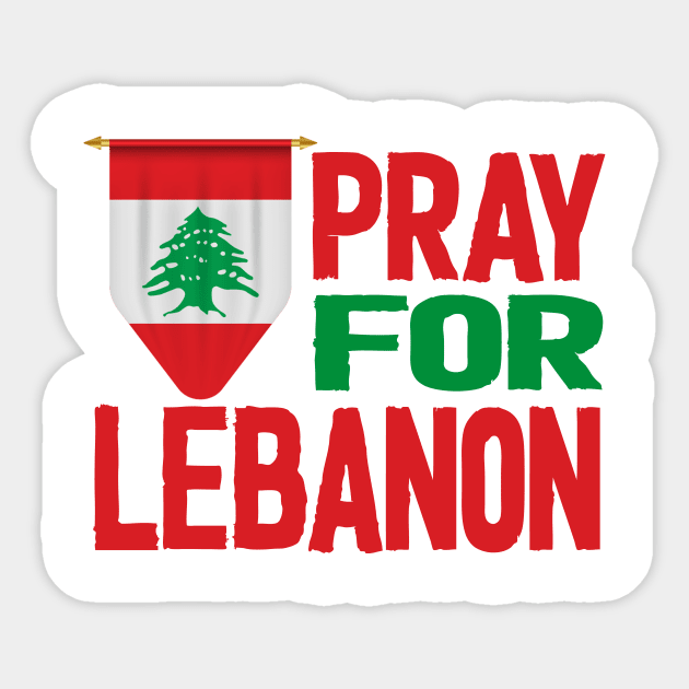 pray for lebanon 2020 Sticker by Netcam